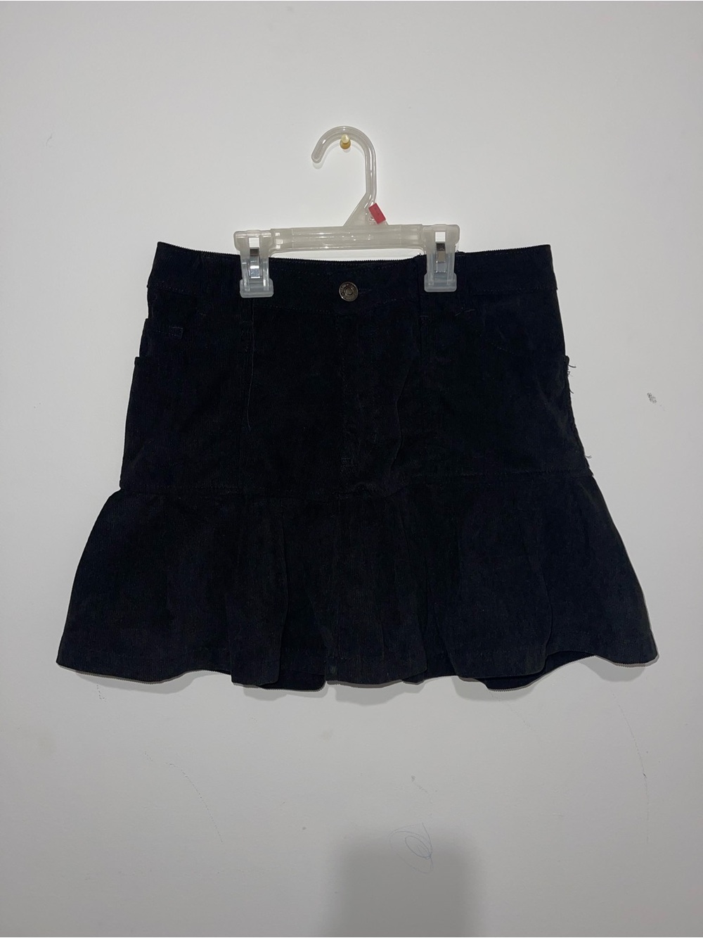 Forever 21 Black Ruffle-Hem Mini Skirt